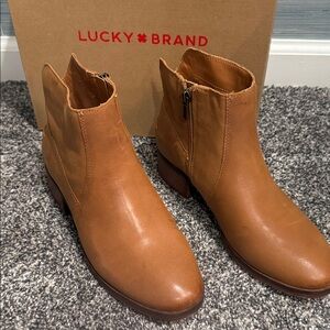 Lucky Brand Tan Ankle Booties for Women